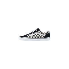 Vans Black And White Fabric Low Top Sneakers