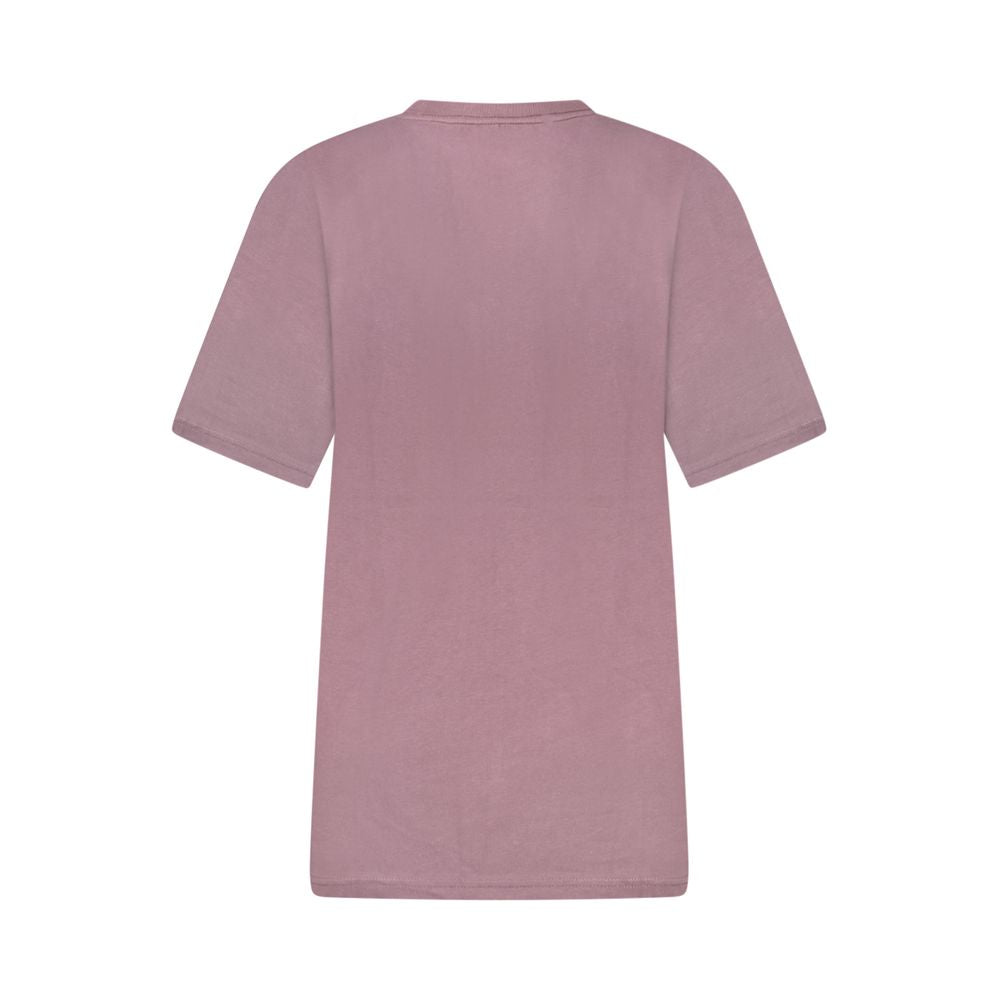 Lila bomulls-t-shirt för kvinnor