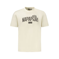 Napapijri Beige Cotton Men T-Shirt