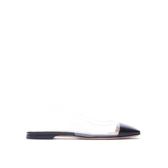 Gianvito Rossi Black Plexiglass Ballet Flats