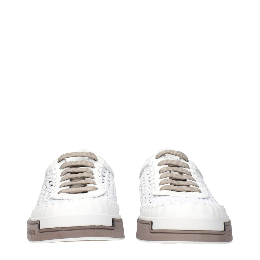 White Leather Low Tops