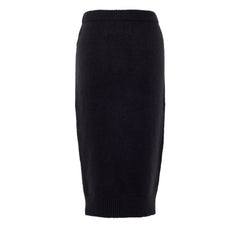Tom Ford Black Cotton Midi Skirt