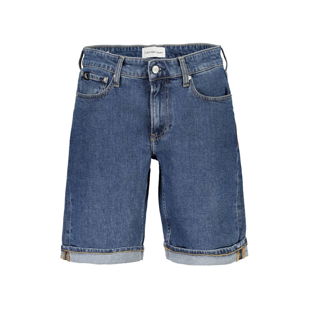 Blå bomullsshorts