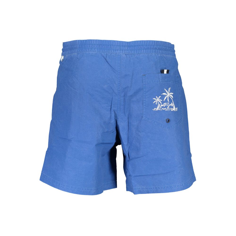Blå polyester badkläder