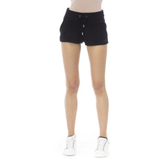 Just Cavalli Black Cotton Women Short Shorts