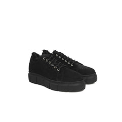 Cerruti 1881 Black Calfskin Women Sneaker