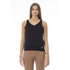Baldinini Trend Black Fabric Tank Top