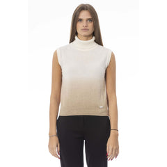 Baldinini Trend White Wool Women Sweater