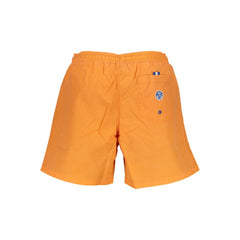 North Sails Arancione Polyester Men Swim Trunk