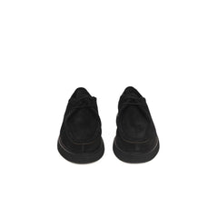 Cerruti 1881 Black Calfskin Men Derby Shoe