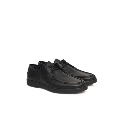 Cerruti 1881 Black Cowhide Men's Derby Shoe