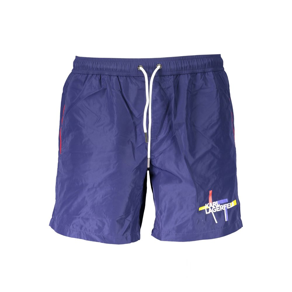 Blå polyester badetøy
