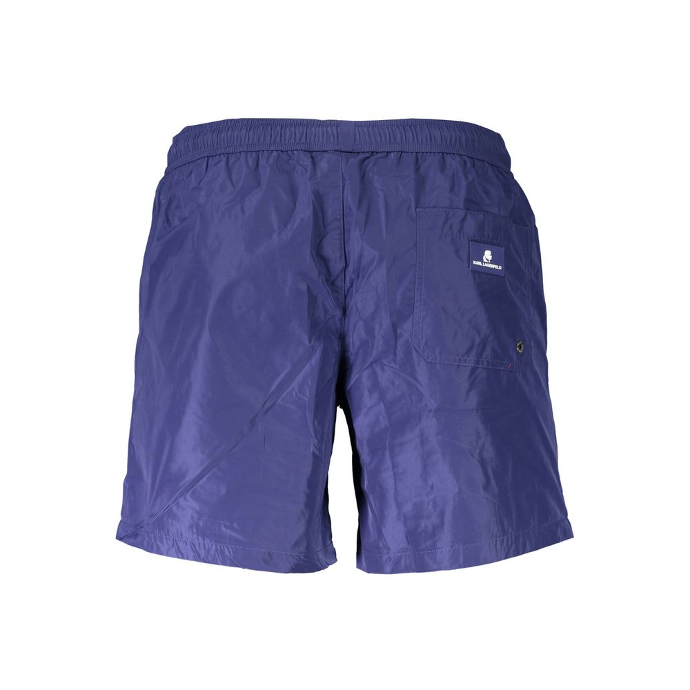 Blå polyester badetøy