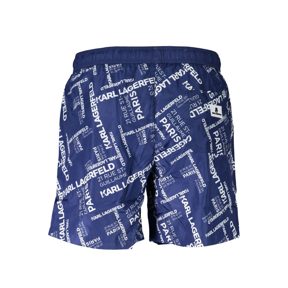Blå polyester badetøy