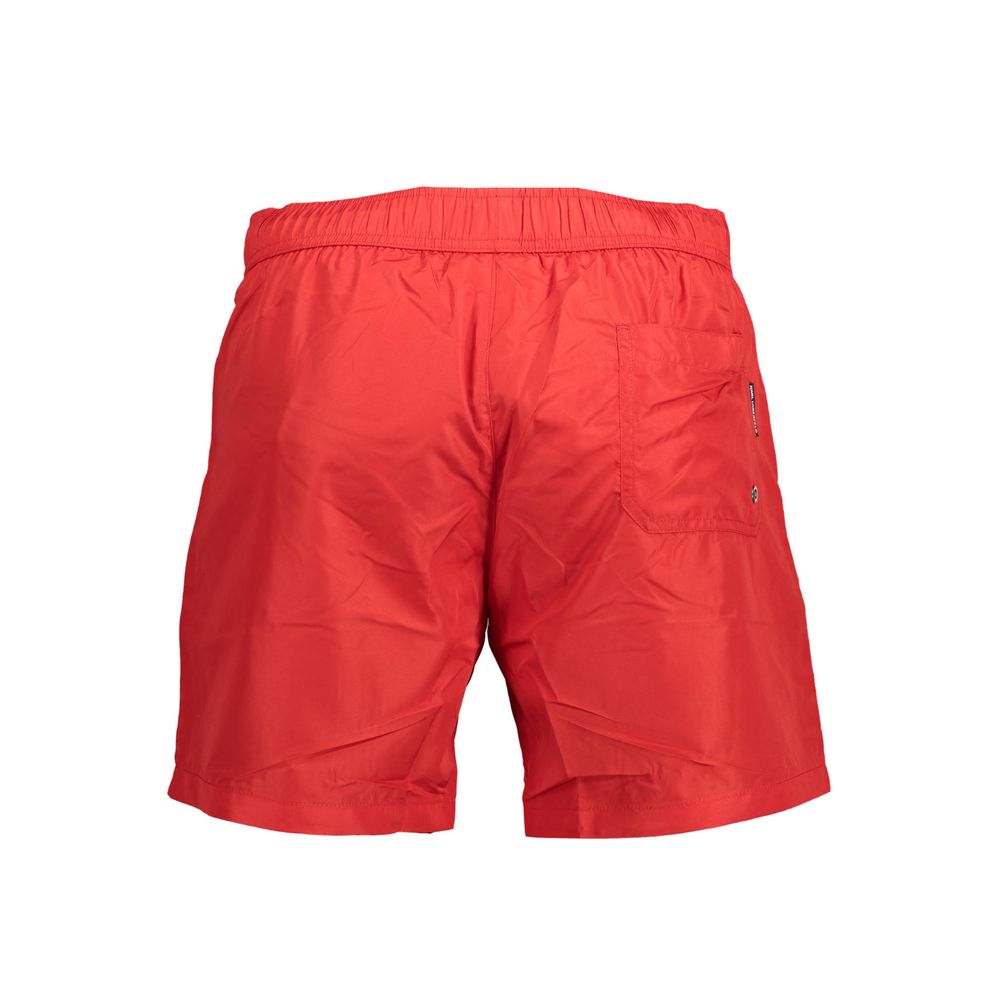 Rød polyester badetøy