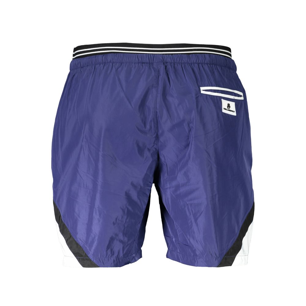 Blå polyester badkläder