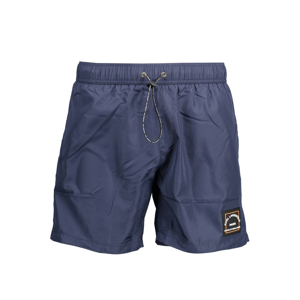 Blå polyester badetøy
