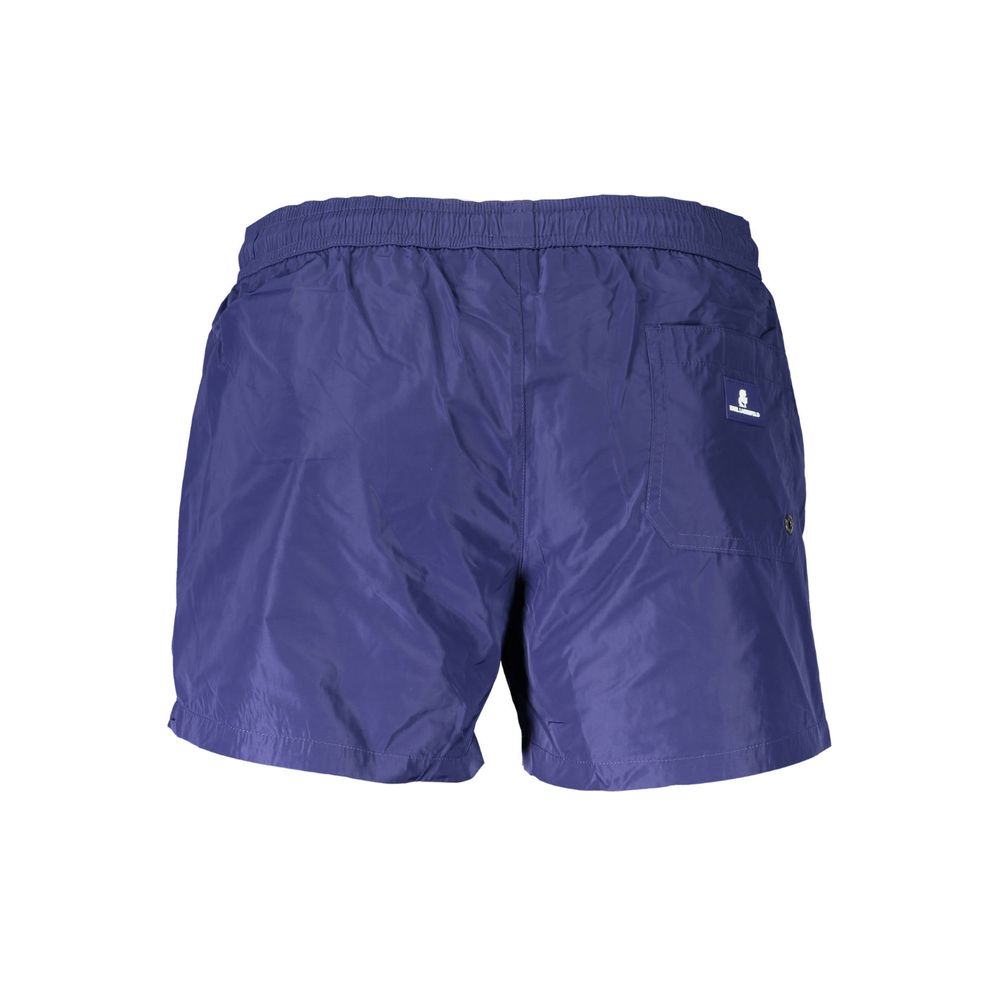 Blå polyester badetøy