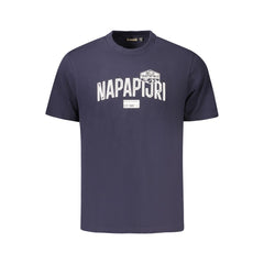 Napapijri Blue Cotton Men T-Shirt