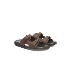 Cerruti 1881 Brown Cowhide Men Sandal