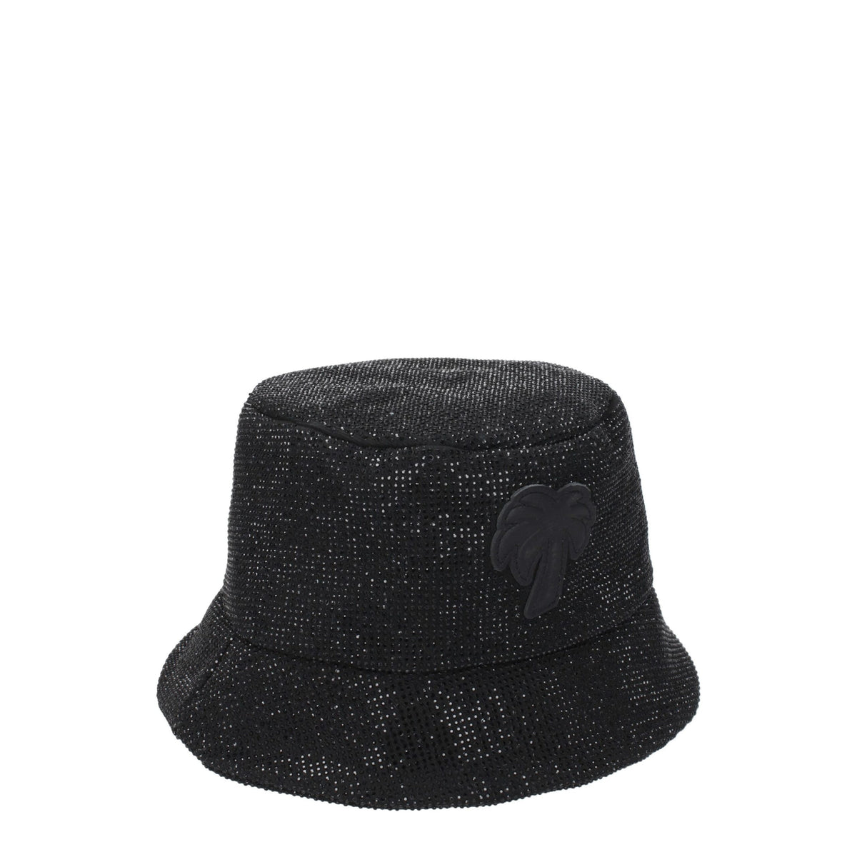 Palm Angels Black Cotton Bucket Hat