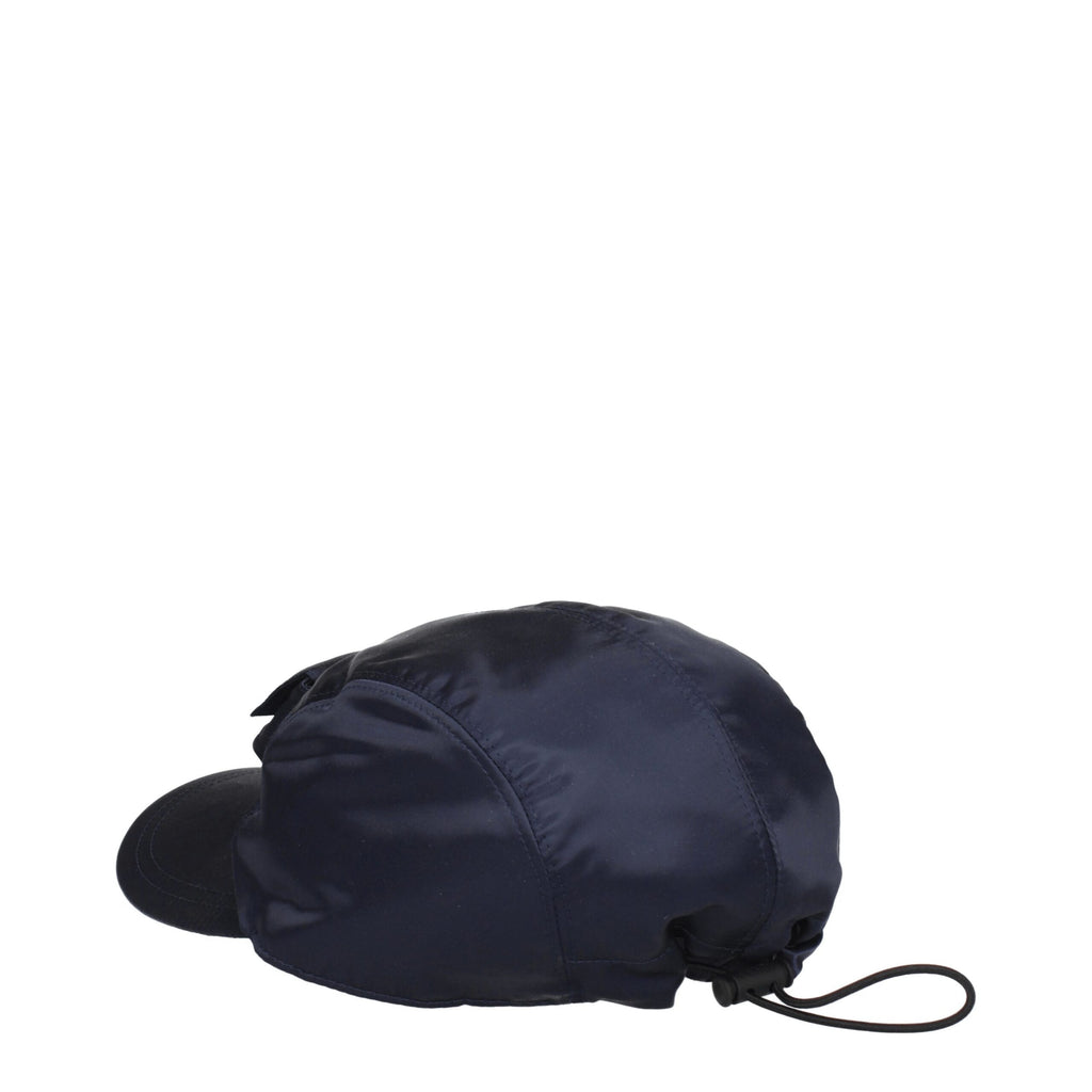 Blå polyamidcapser (baseballhatt)