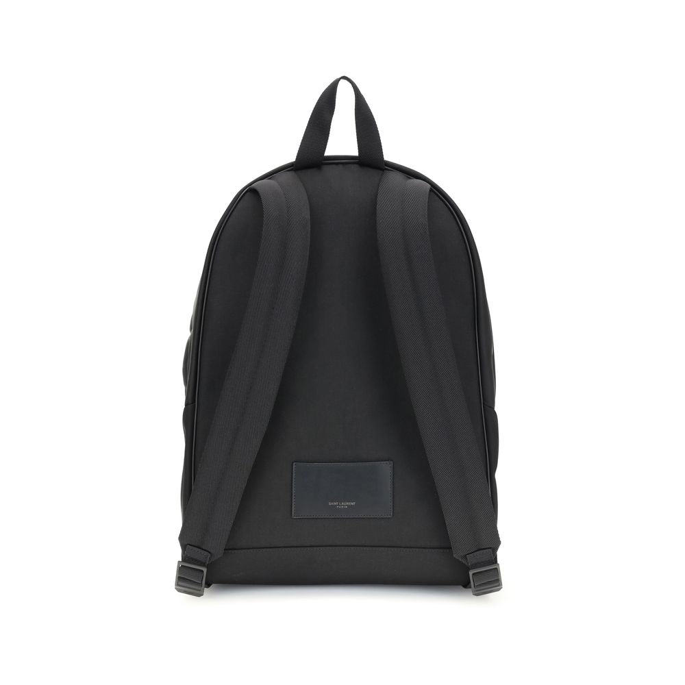 Saint Laurent Black Recycled Polyamide Backpack