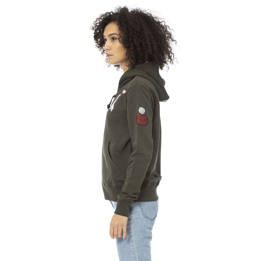 Green Cotton Sweatshirt