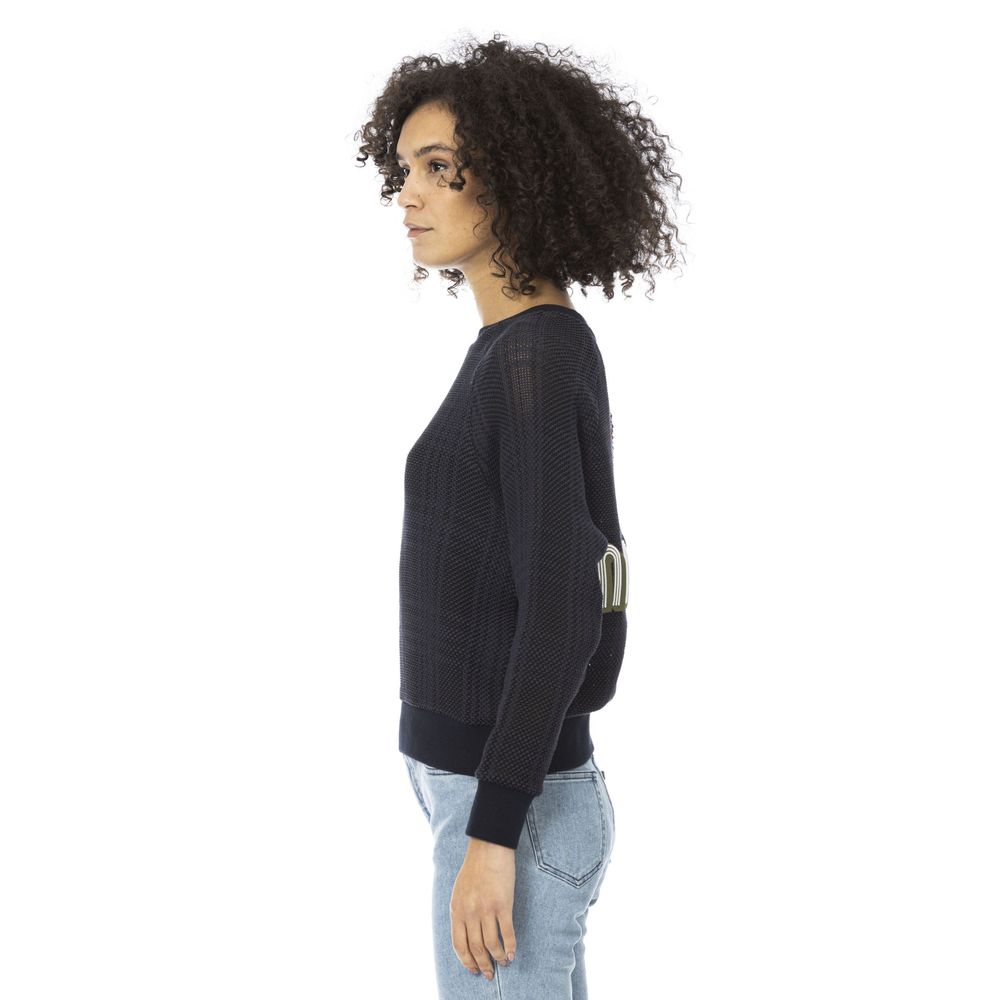 Blue Cotton Sweatshirt