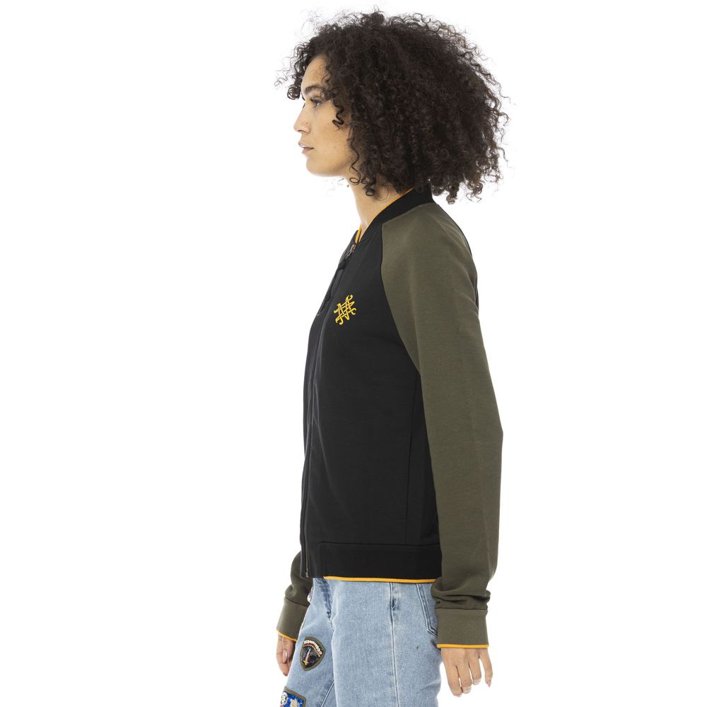 Black Cotton Sweatshirt