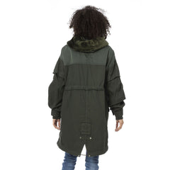 Mr&Mrs Italy Green Cotton Women Parka