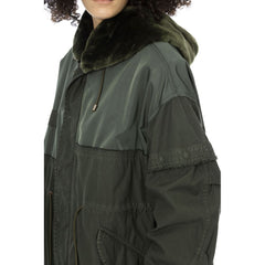 Mr&Mrs Italy Green Cotton Women Parka