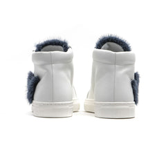 Mr&Mrs Italy White Leather Women Sneaker