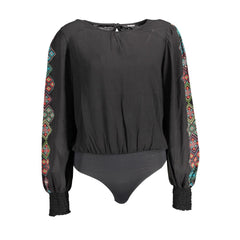 Desigual Black Elastane Bodysuit
