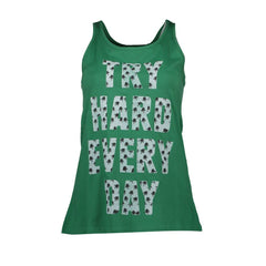 Silvian Heach Green Cotton Tank Top