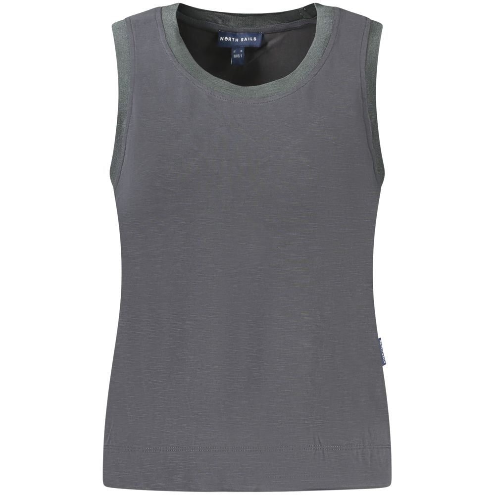 Svart polyester-tanktopp