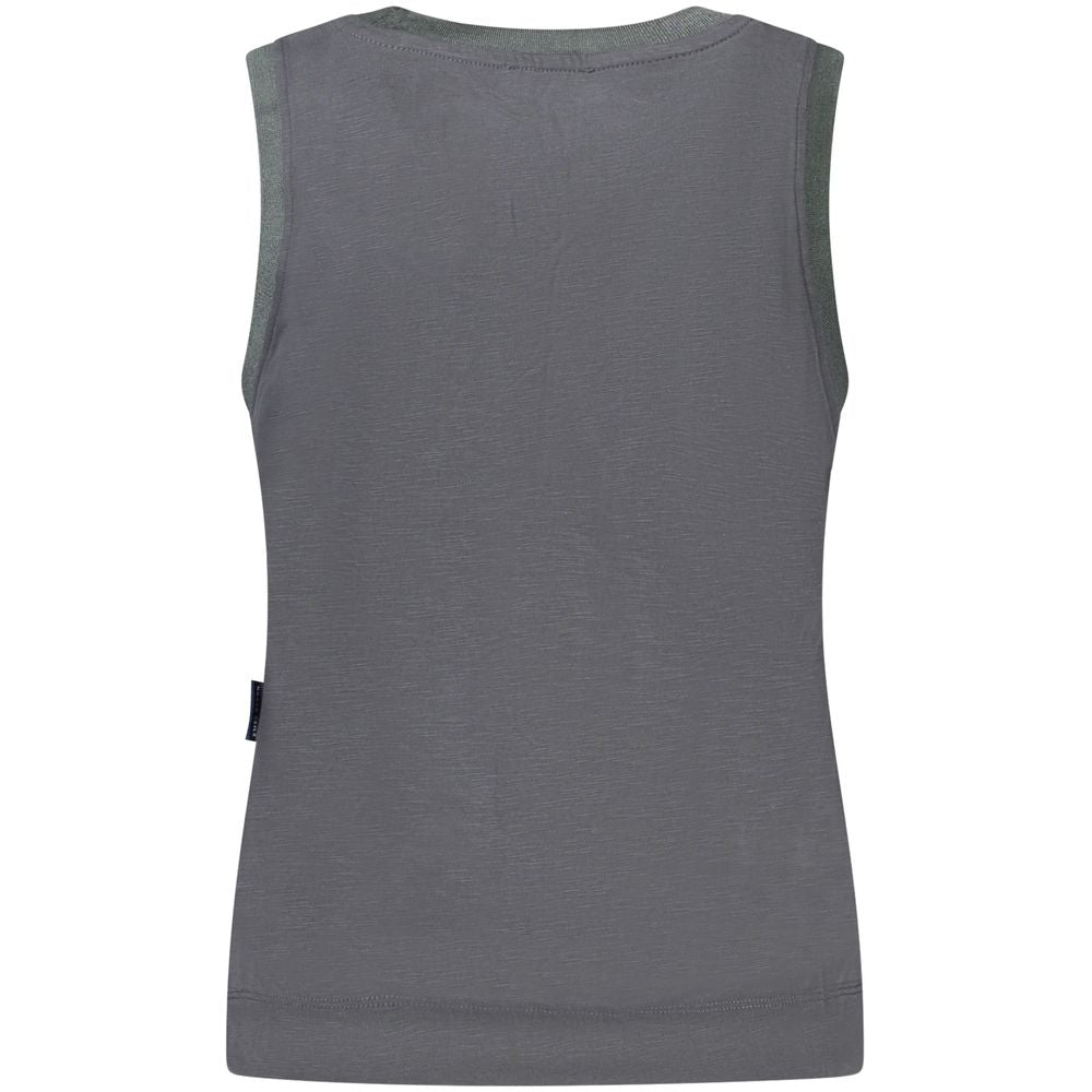 Svart polyester-tanktopp