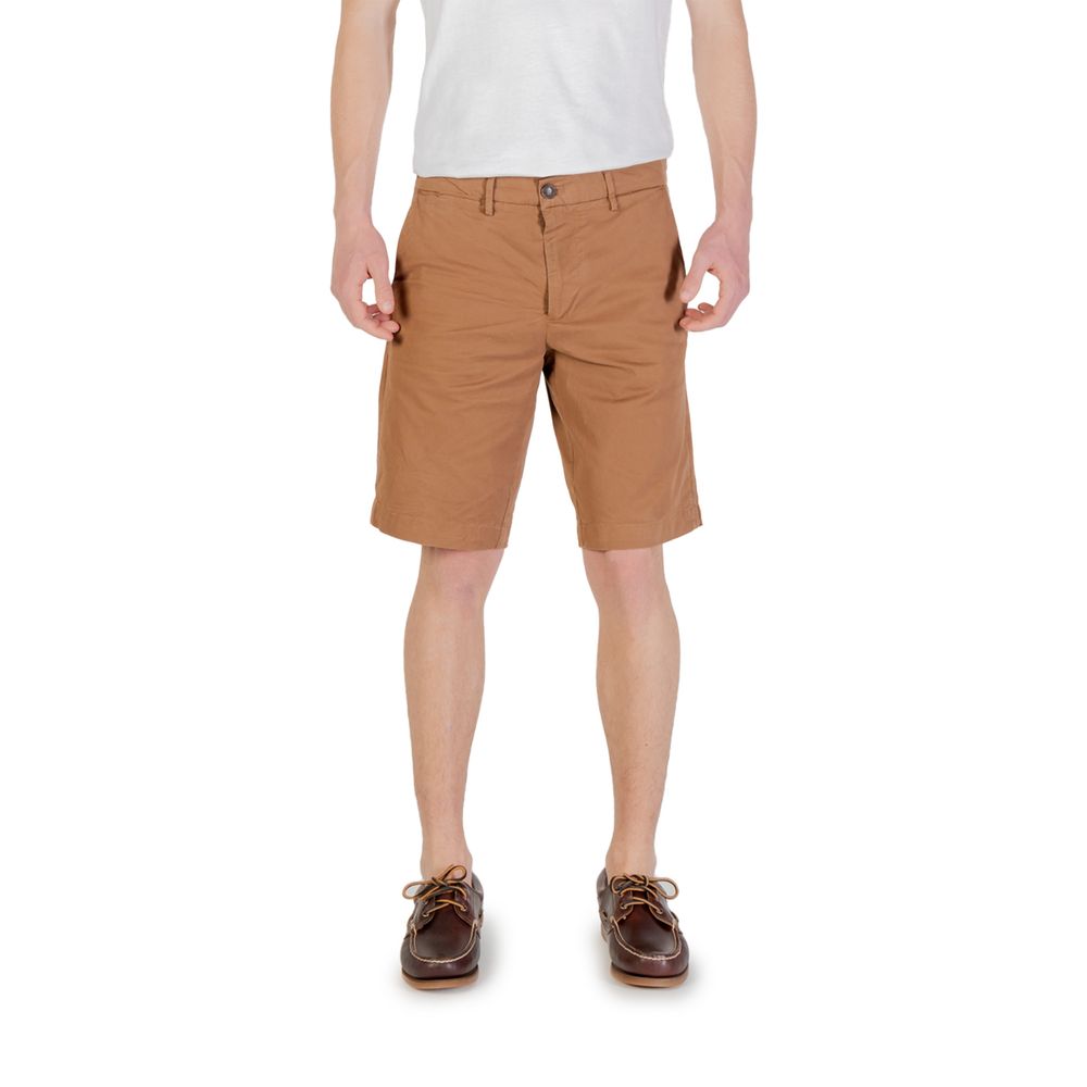 Beige bomullsbermuda