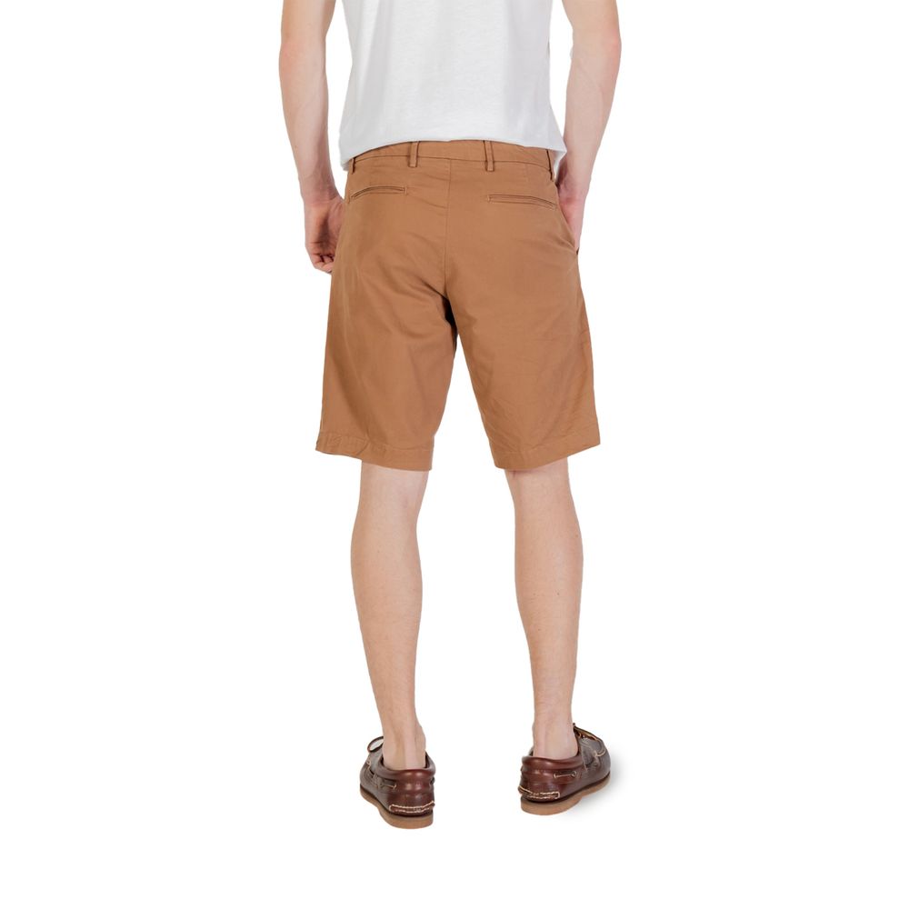 Beige bomullsbermuda