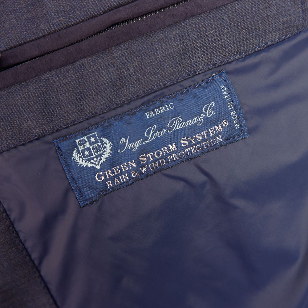 Made in Italy Blue Wool Men Vest