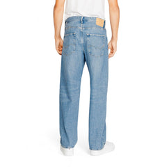 Jack Jones Blue Cotton Relaxed Fit Jeans