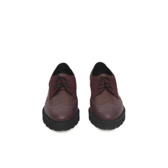 Cerruti 1881 Burgundy Cowhide Women Loafer