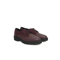 Cerruti 1881 Burgundy Cowhide Women Loafer