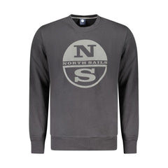 North Sails Black Cotton Men's Sweatshirt