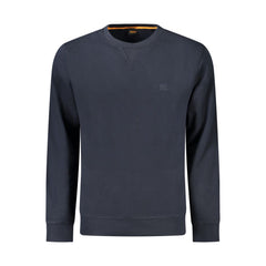 Hugo Boss Blue Cotton Men Sweatshirt