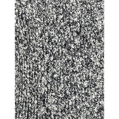 Dolce & Gabbana White Fleece Wool Turtleneck