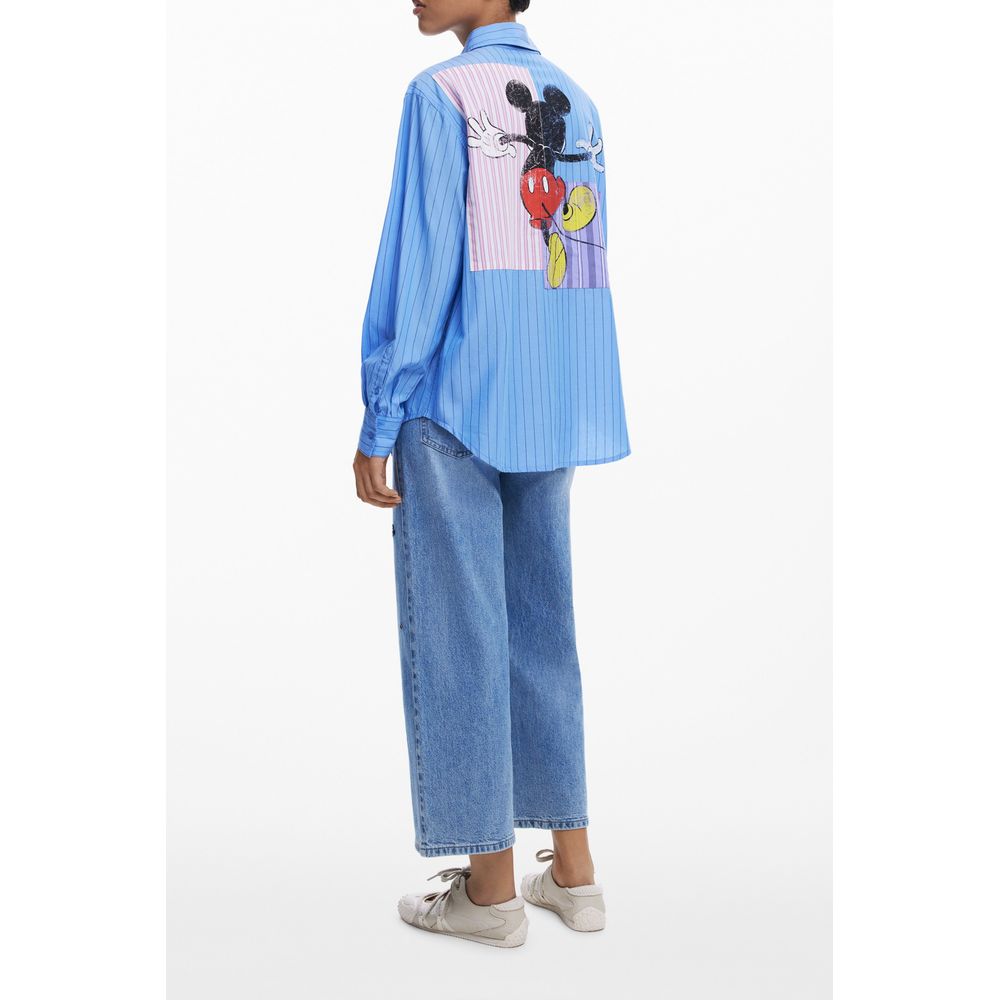 Desigual Blue Cotton Women Shirt