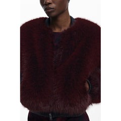 Desigual Red Polyester Women Jacket