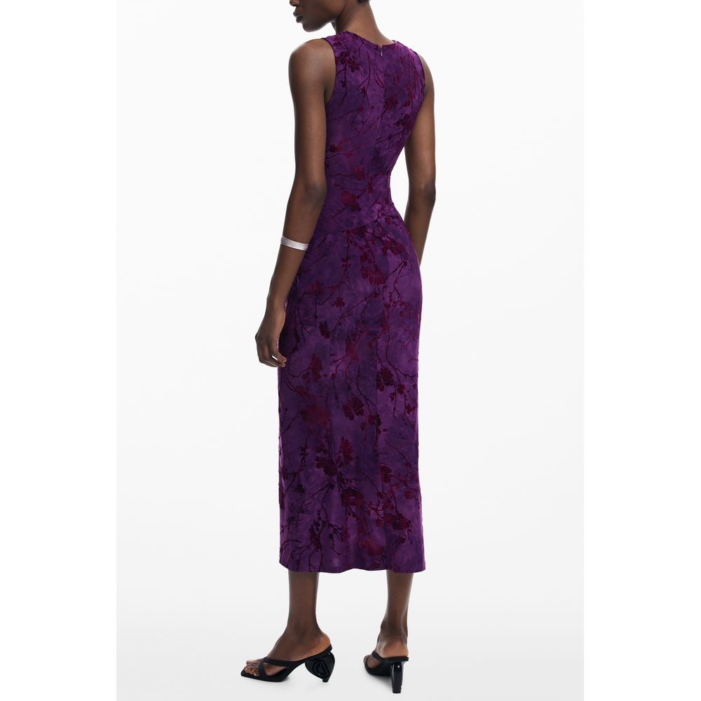 Desigual Purple Polyester Women Dress