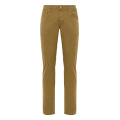 Jacob Cohen Yellow Cotton Skinny Pants